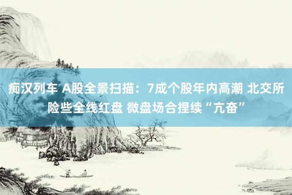 痴汉列车 A股全景扫描：7成个股年内高潮 北交所险些全线红盘 微盘场合捏续“亢奋”