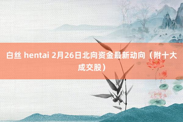 白丝 hentai 2月26日北向资金最新动向（附十大成交股）